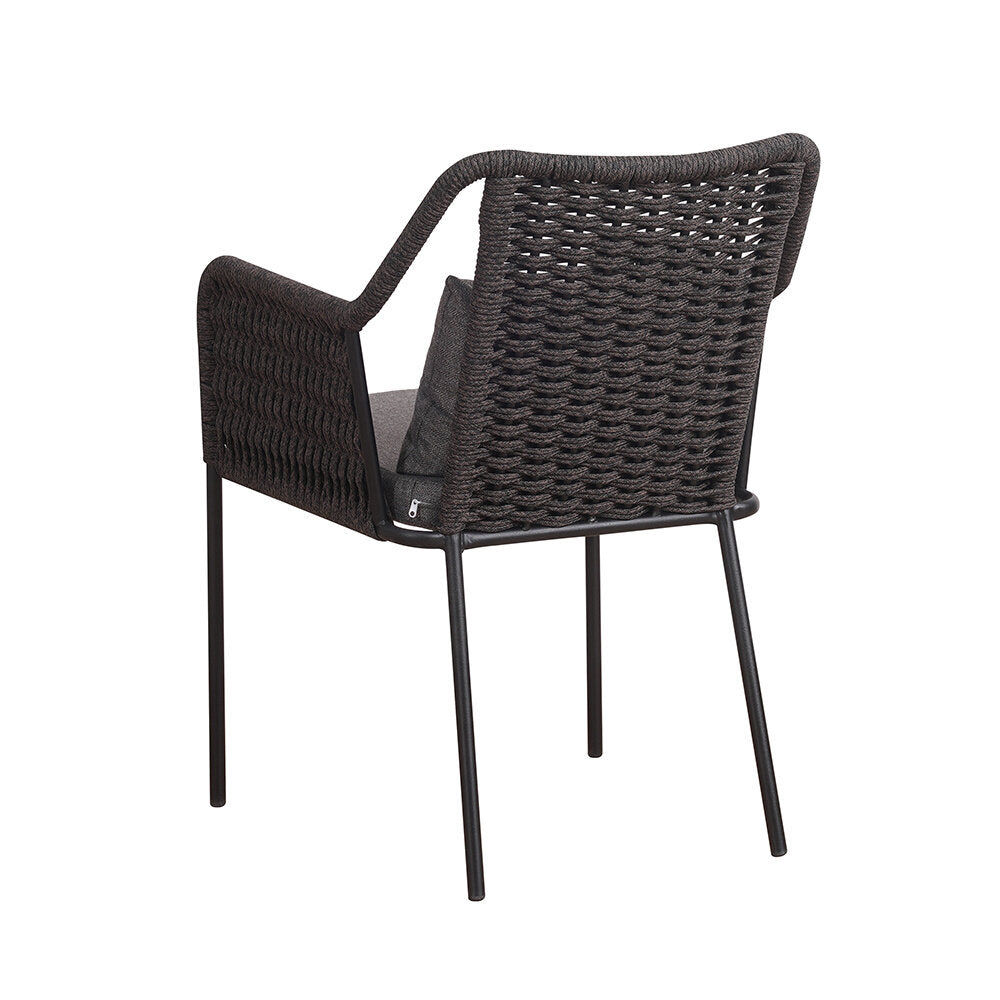 Breda outdoor dining chair black