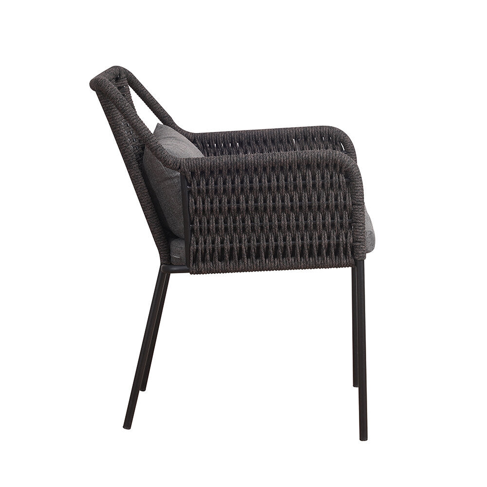 Breda outdoor dining chair black