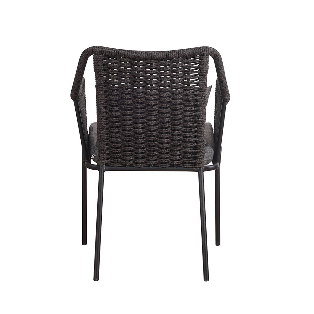 Breda outdoor dining chair black