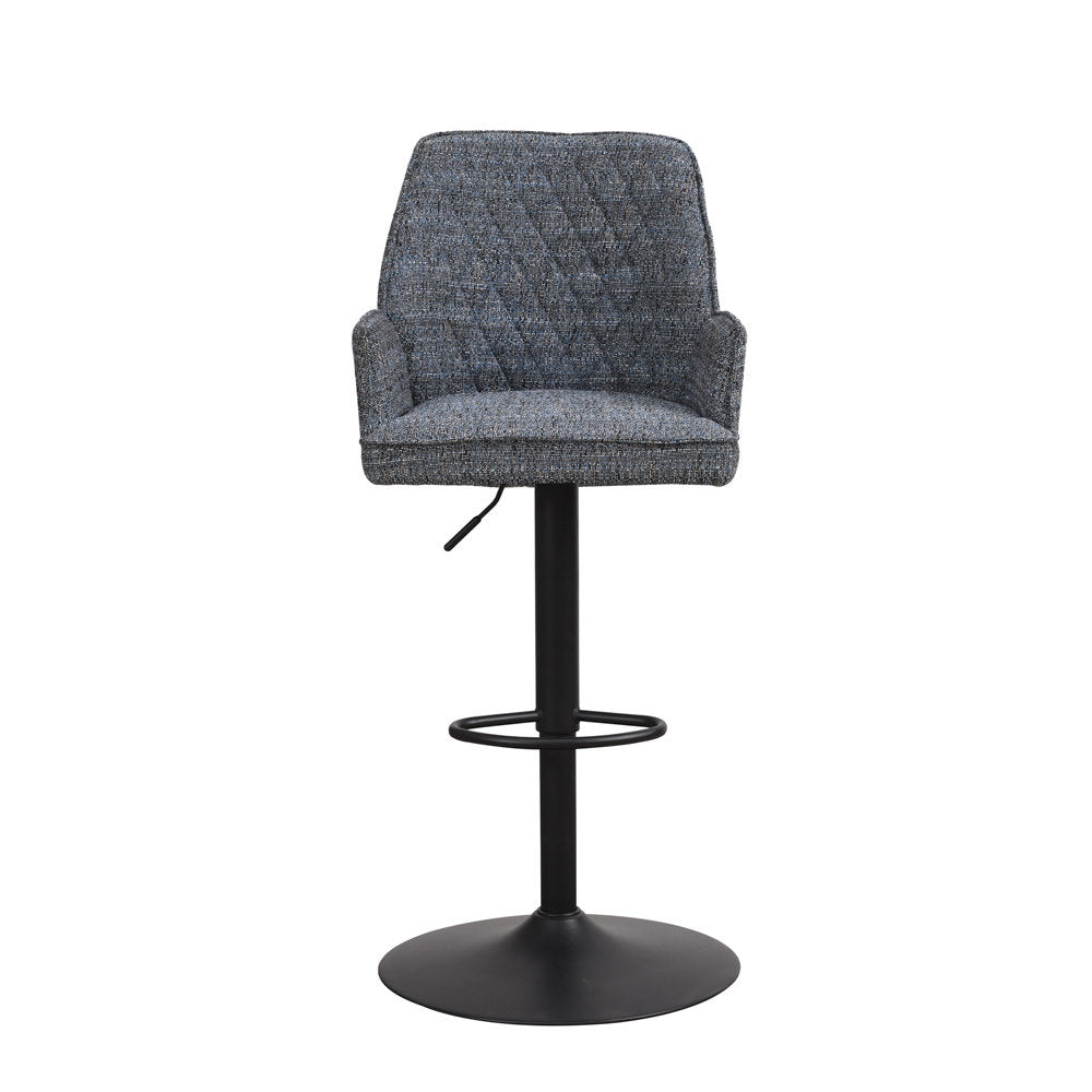Donny barkruk Blue chenille