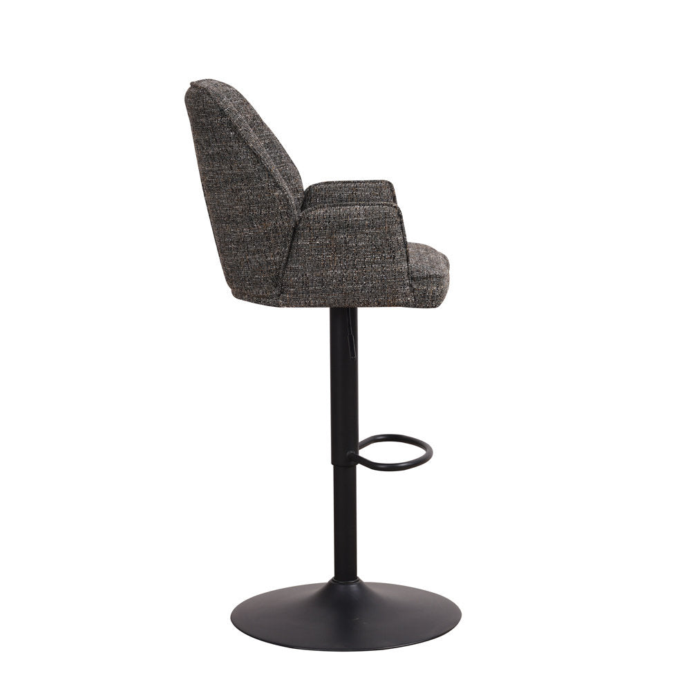 Donny barkruk Dark Grey chenille