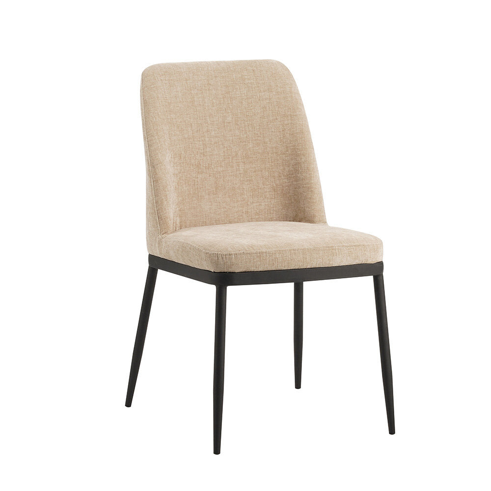 Eetkamerstoel Auxerre chenille beige