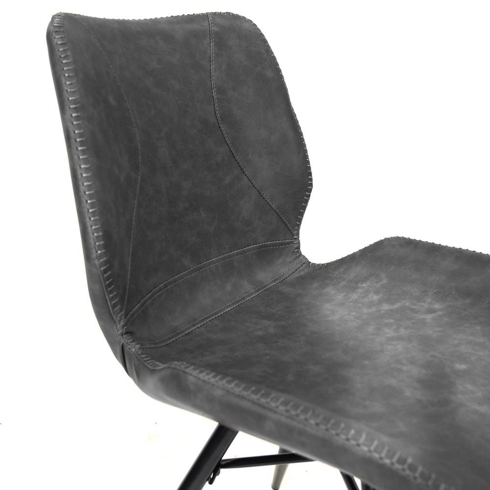 Eetkamerstoel Barron anthracite new PU