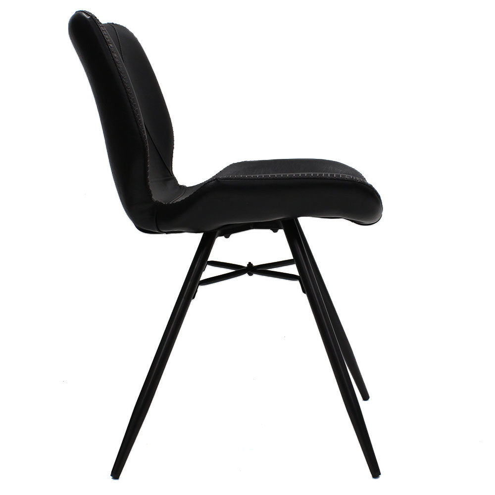 Eetkamerstoel Barron black new PU