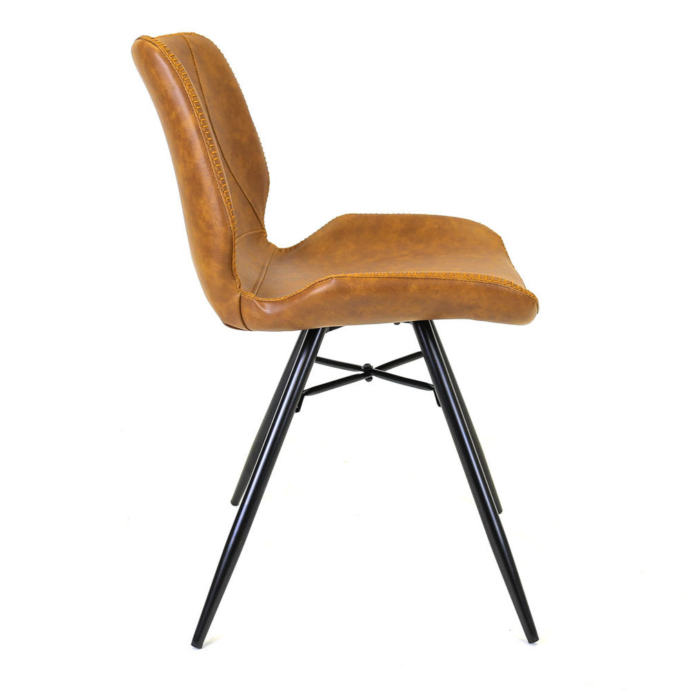Eetkamerstoel Barron cognac new PU