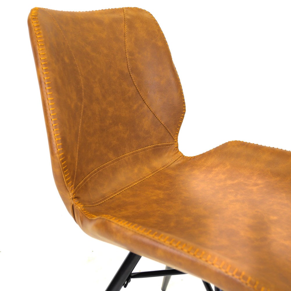 Eetkamerstoel Barron cognac new PU