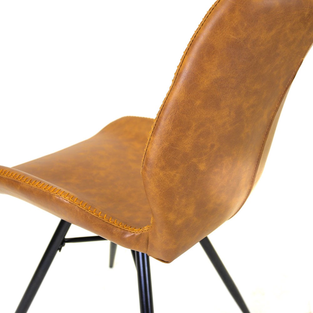 Eetkamerstoel Barron cognac new PU