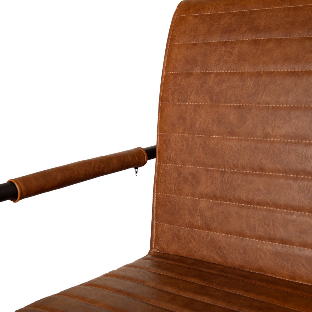 Eetkamerstoel Bars cognac new PU