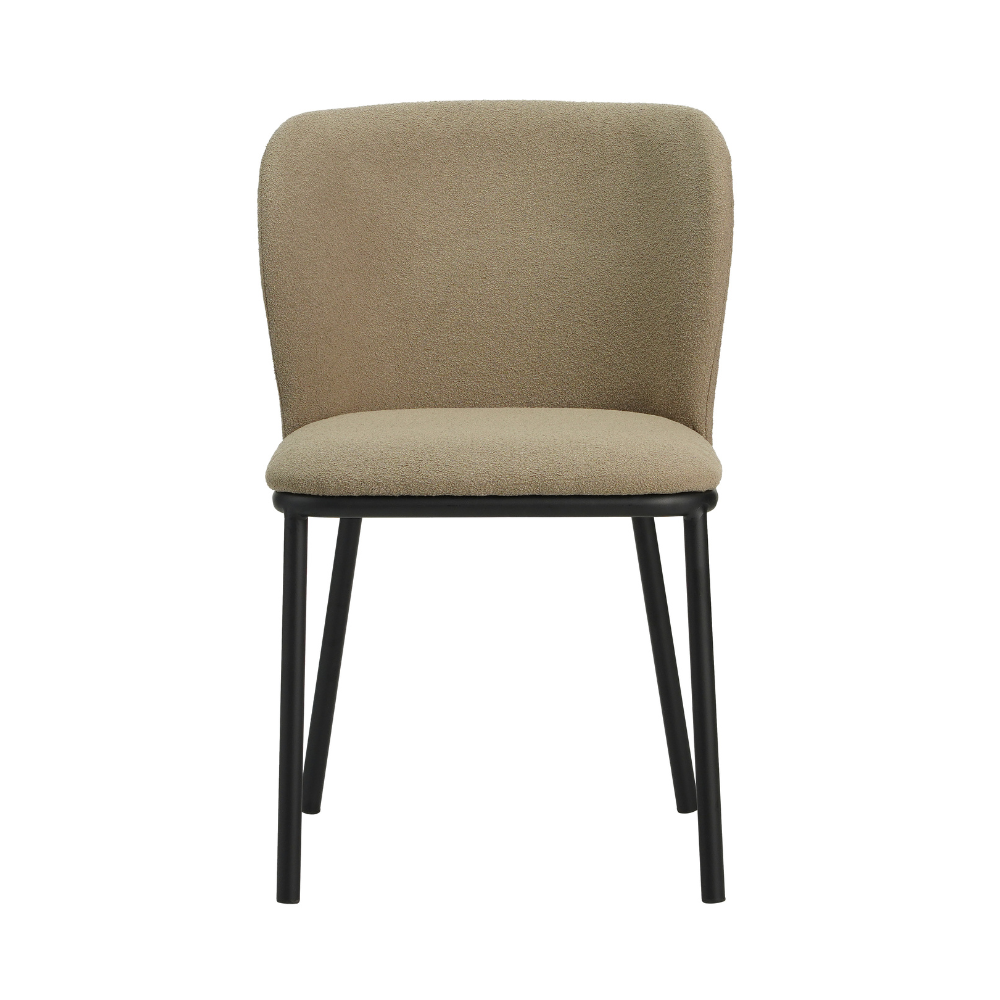 Eetkamerstoel Bourges bouclé taupe
