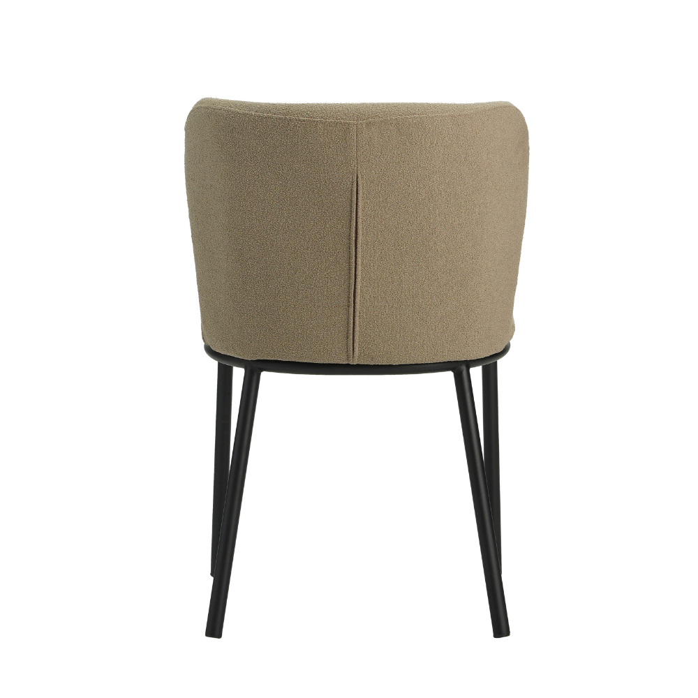 Eetkamerstoel Bourges bouclé taupe