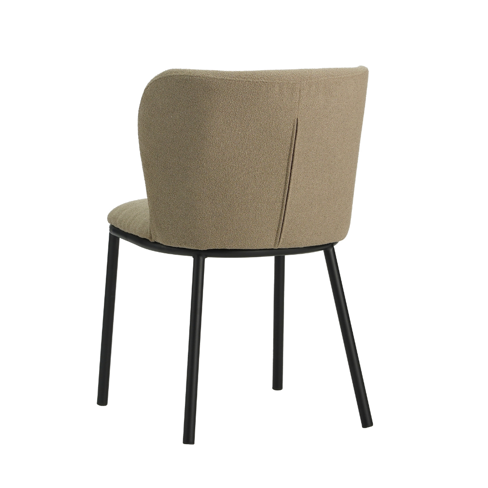 Eetkamerstoel Bourges bouclé taupe