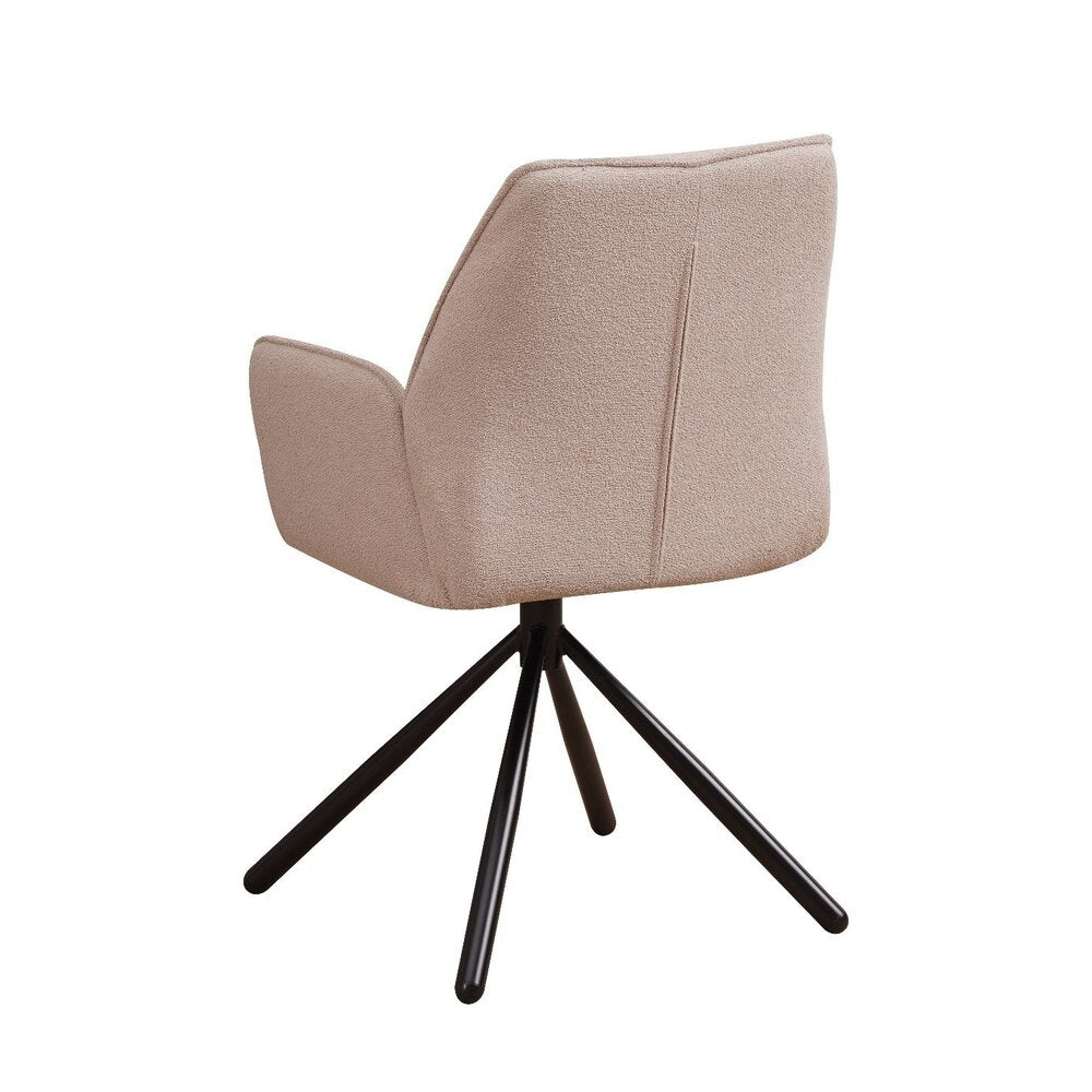 Eetkamerstoel Reims bouclé beige