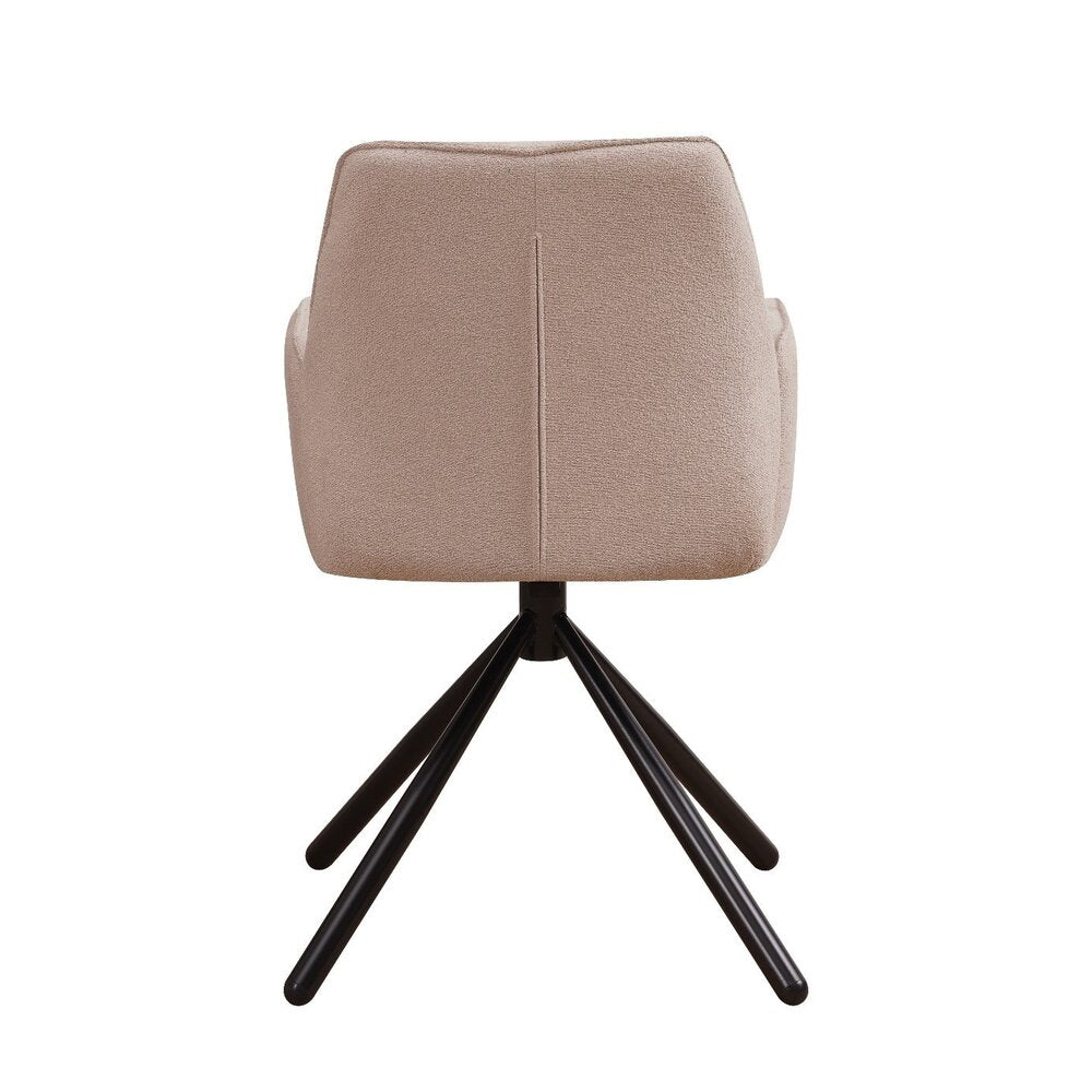 Eetkamerstoel Reims bouclé beige