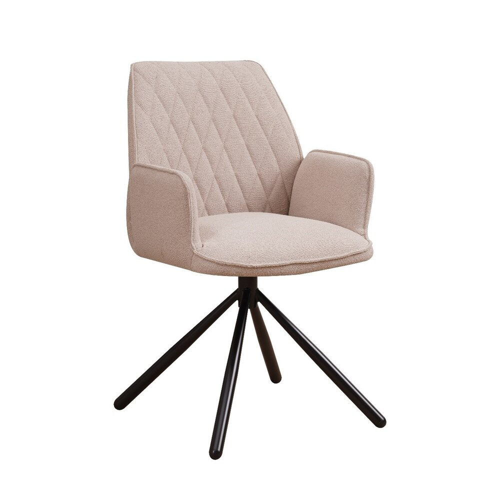 Eetkamerstoel Reims bouclé beige