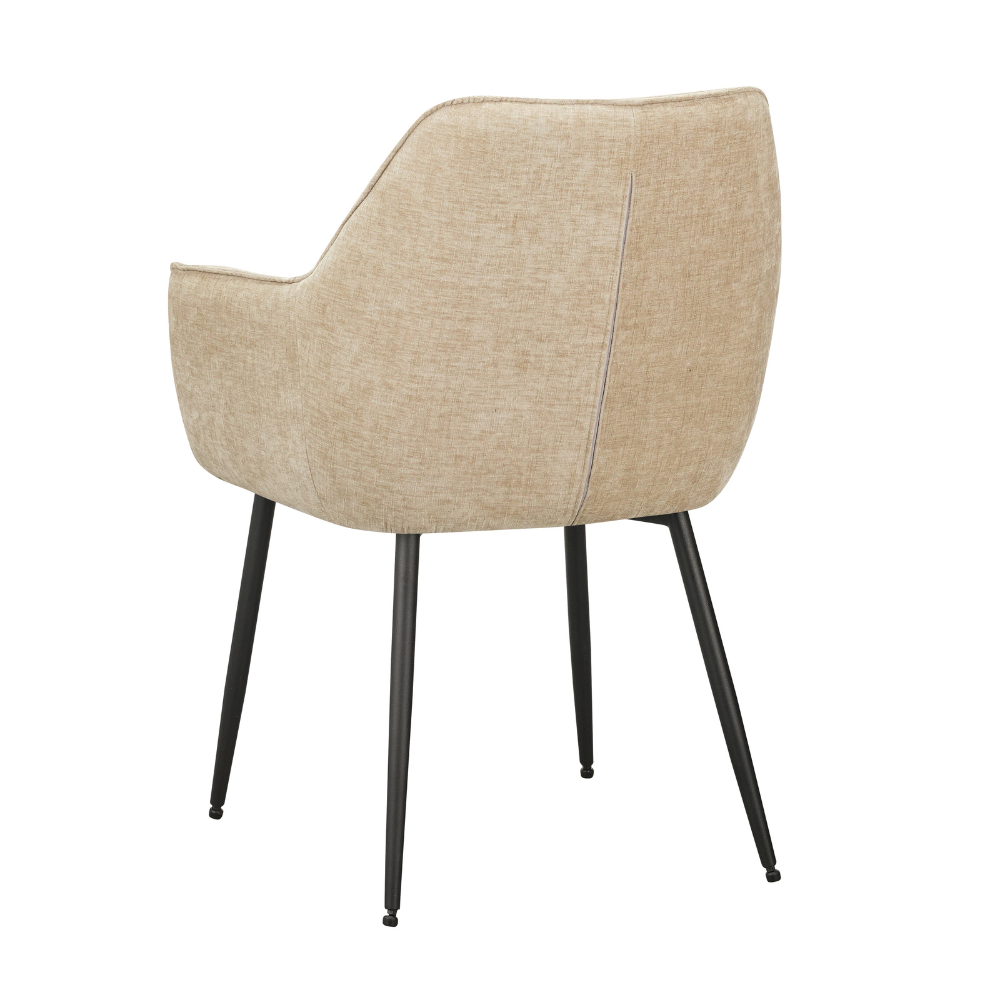 Eetkamerstoel Rennes chenille beige