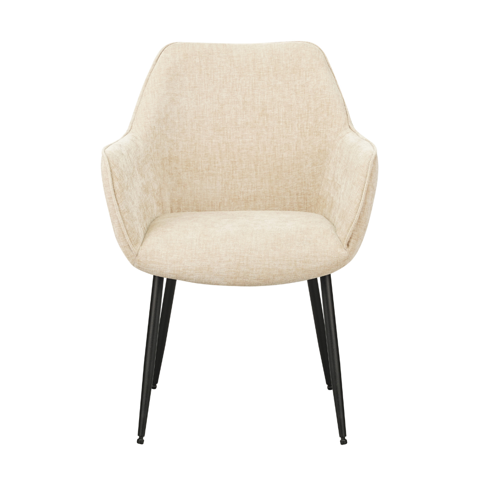 Eetkamerstoel Rennes chenille beige