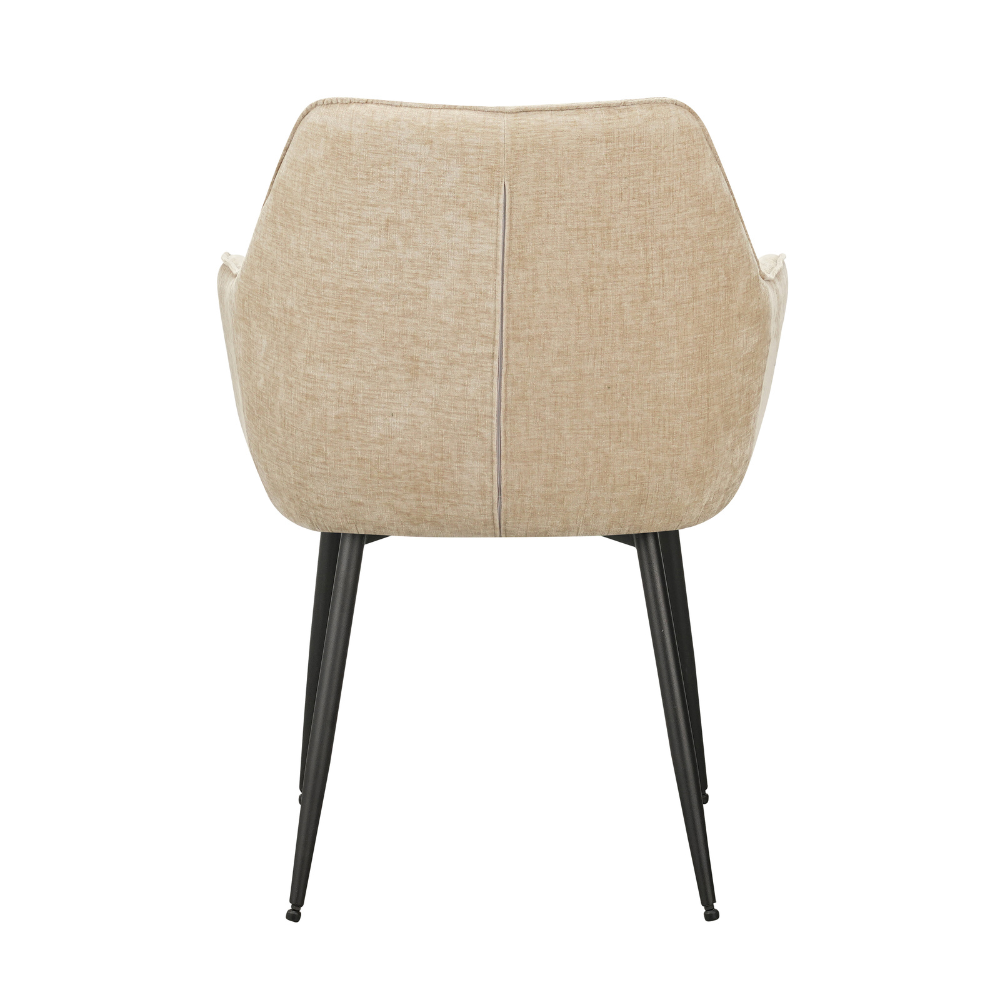 Eetkamerstoel Rennes chenille beige