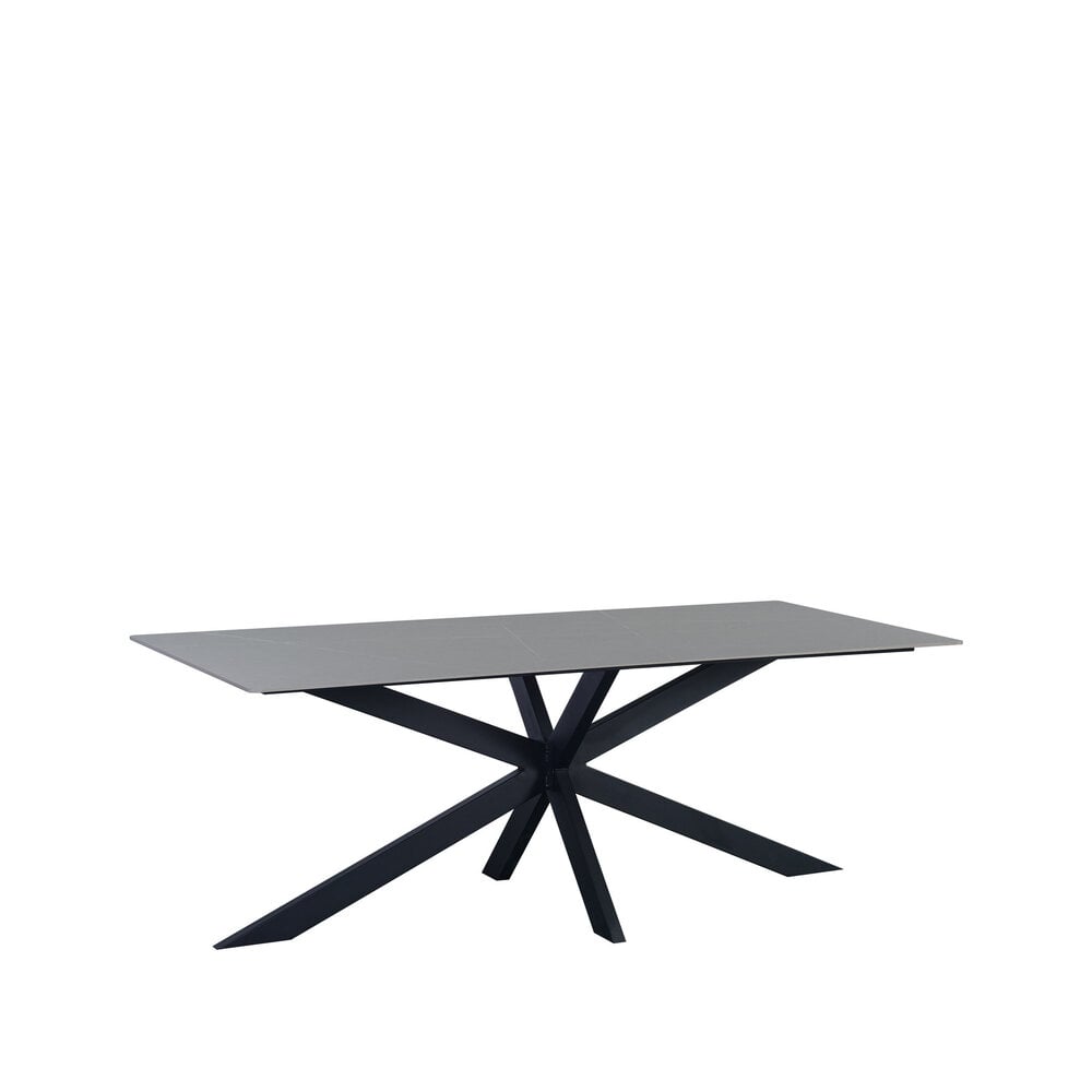 Eettafel Floris 150x80 cm marmerlook grijs