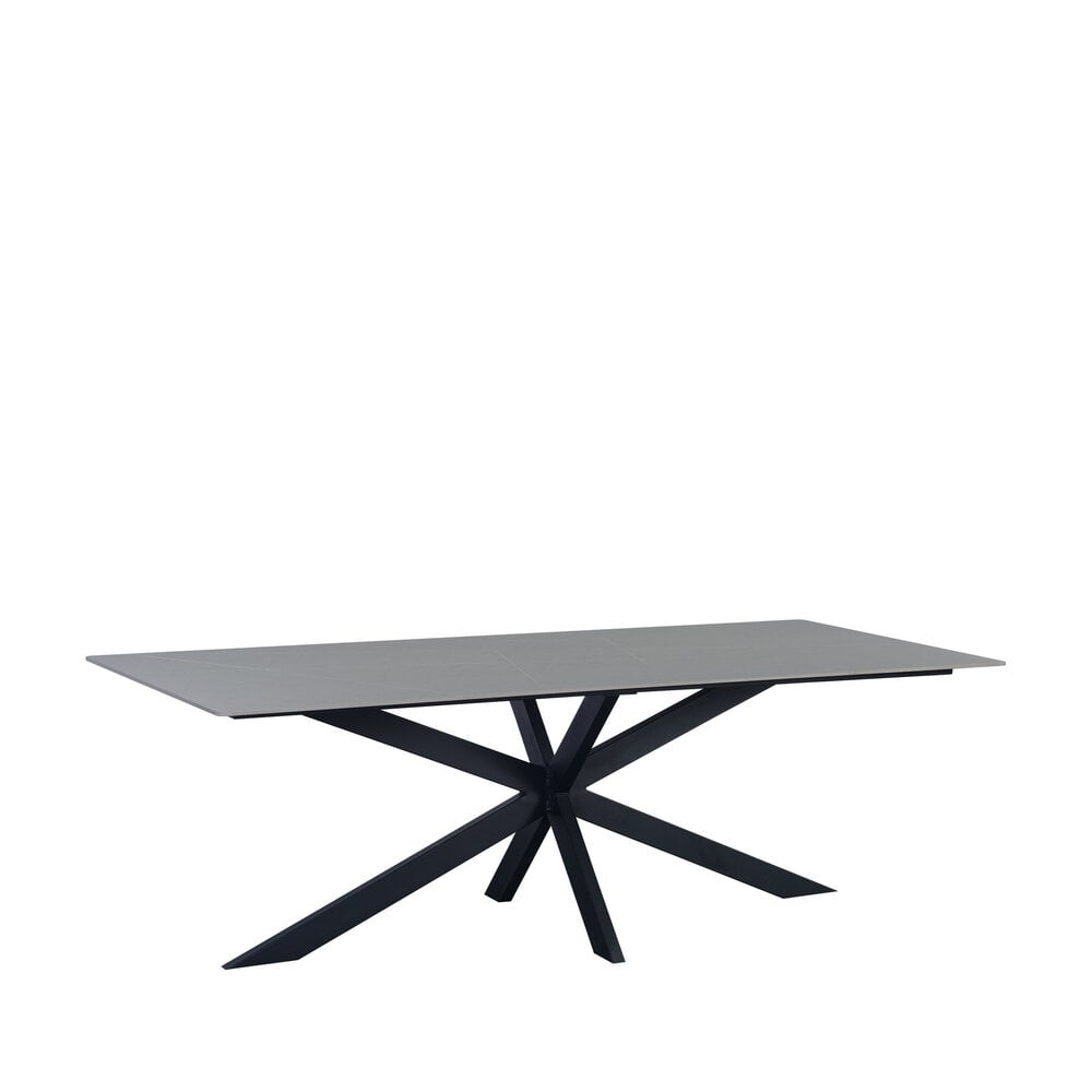 Eettafel Floris 170x90 cm marmerlook grijs