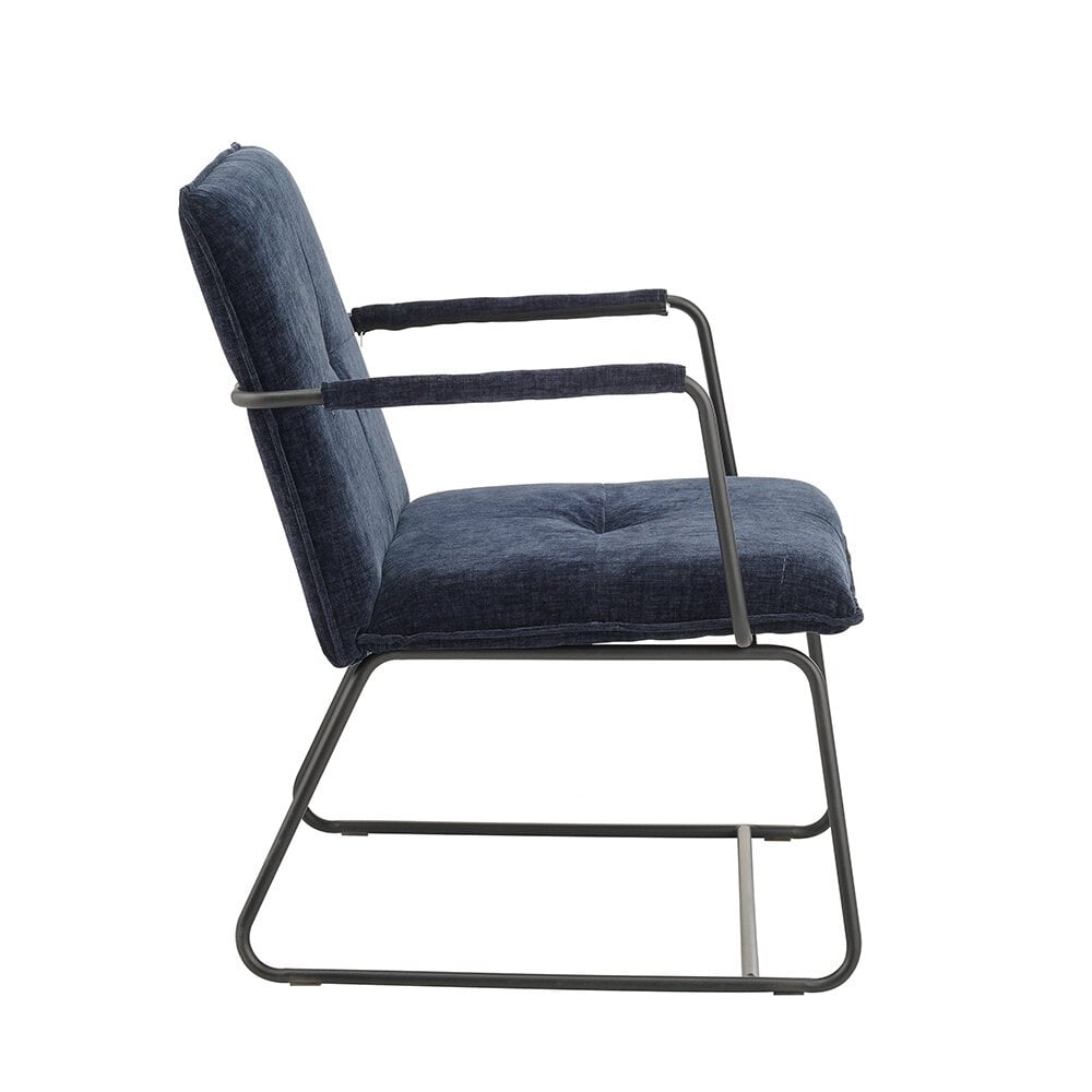 Fauteuil Bilbao donkerblauw chenille