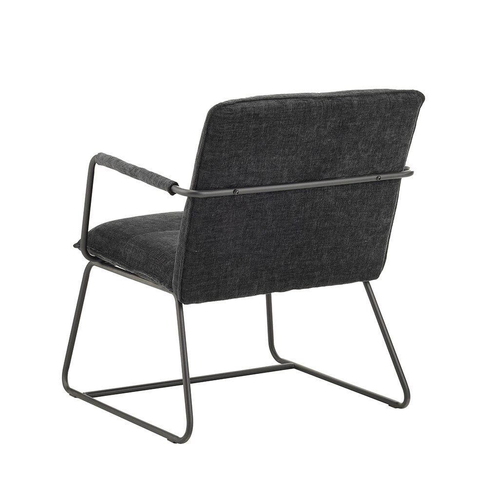 Fauteuil Bilbao zwart chenille