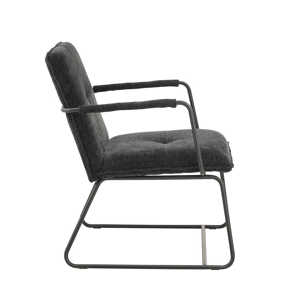 Fauteuil Bilbao zwart chenille