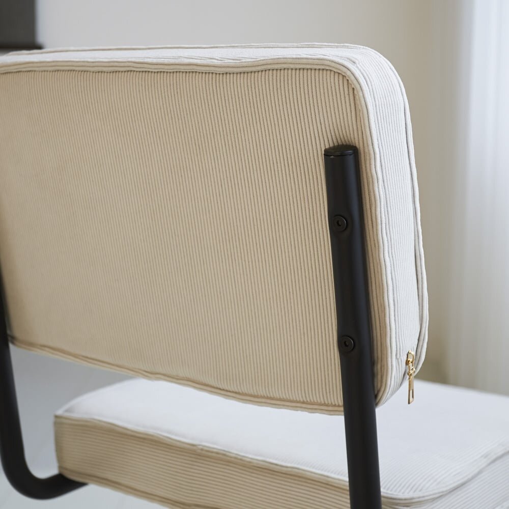 Rib chair beige