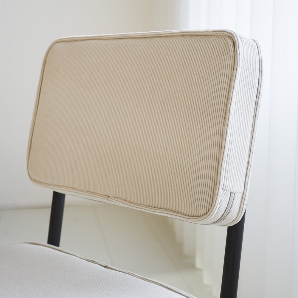 Rib chair beige