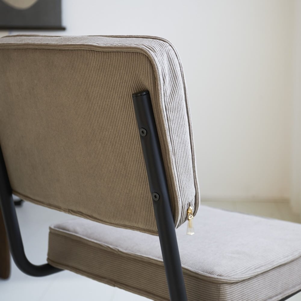 Rib chair grey