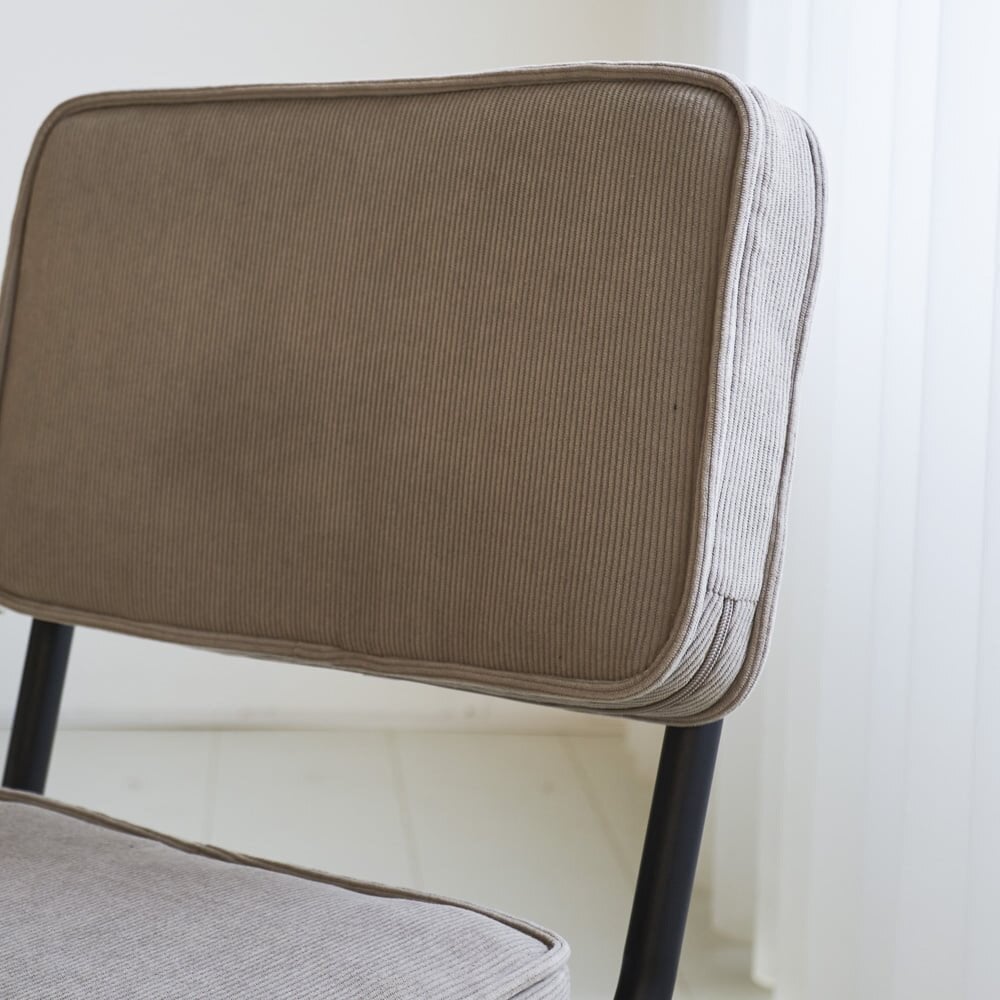 Rib chair grey