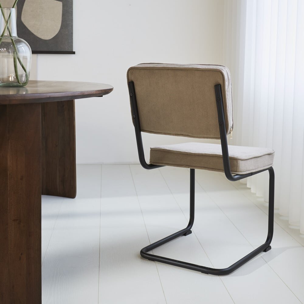 Rib chair grey
