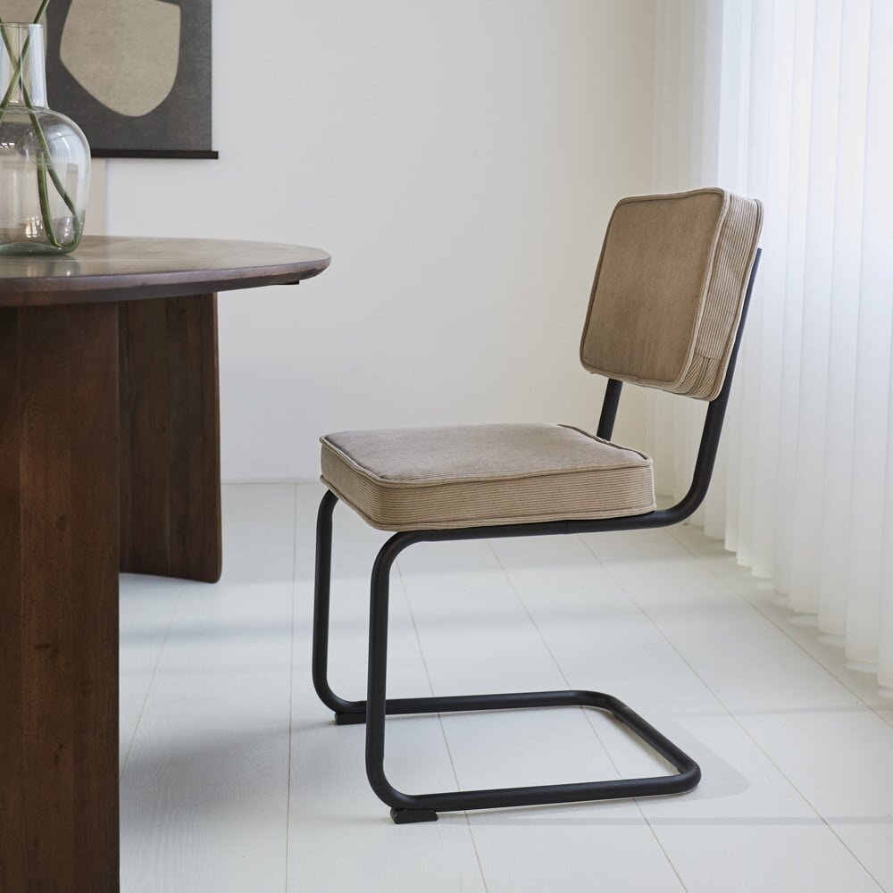 Rib chair grey