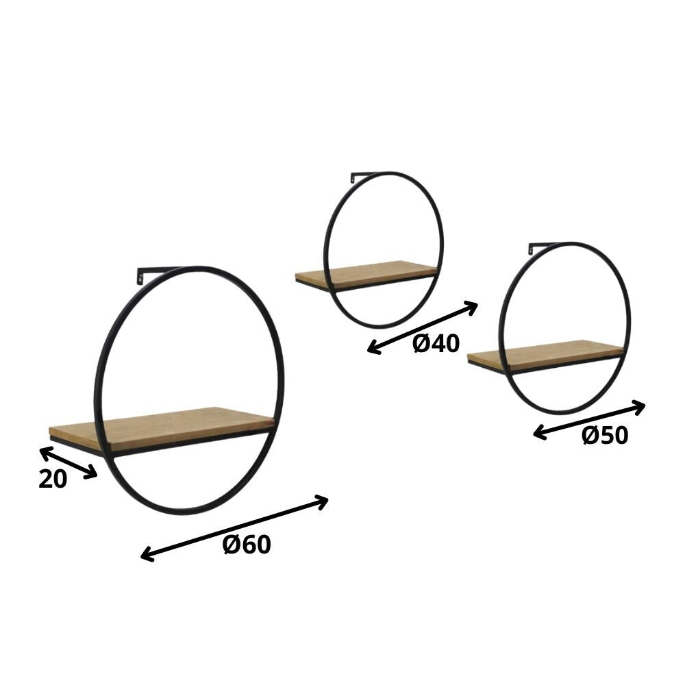 Rond wandrek set van 3 Zwollo