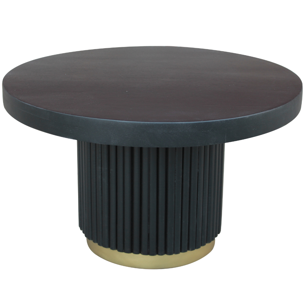 Ronde salontafel Uitgeest Ø80 cm zwart