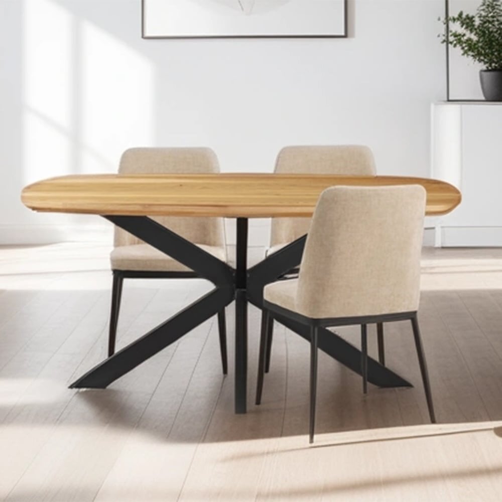 Wenen oak Danish oval dining table 180x100 cm