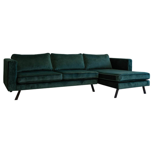 3-zits hoekbank Amsterdam Dark Green Right