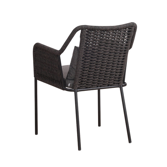 Breda outdoor dining chair black