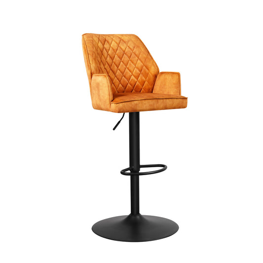 Donny barkruk velvet Cognac