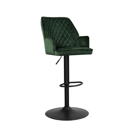 Donny barkruk velvet Green