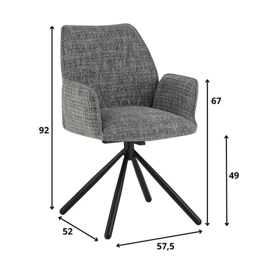 Donny Grey chenille