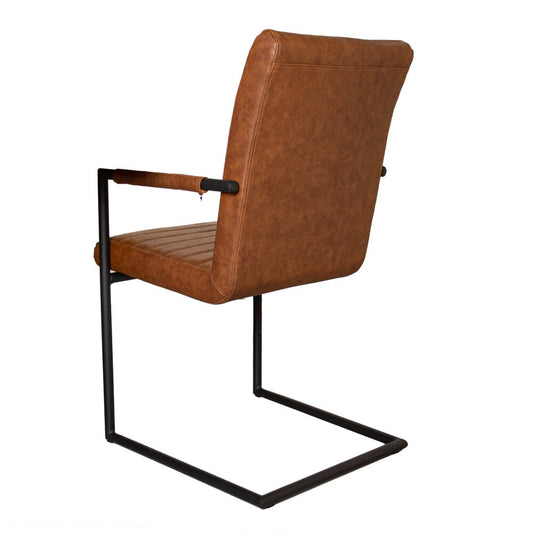 Eetkamerstoel Bars cognac new PU