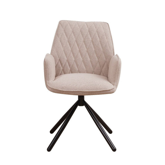 Eetkamerstoel Reims bouclé beige