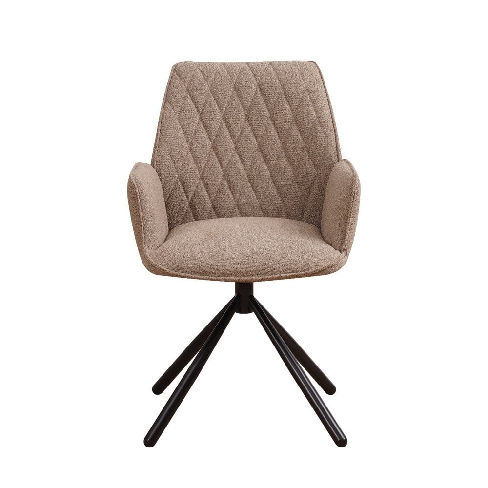 Eetkamerstoel Reims bouclé taupe