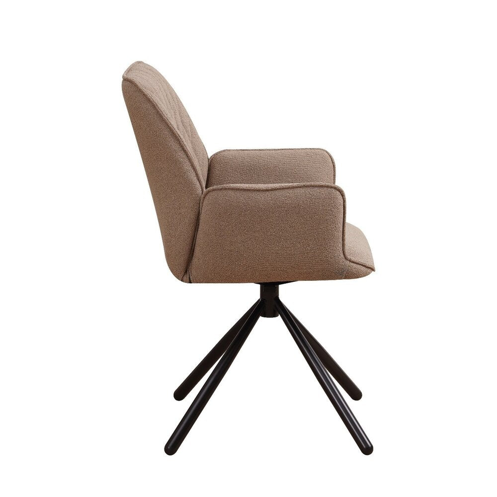 Eetkamerstoel Reims bouclé taupe