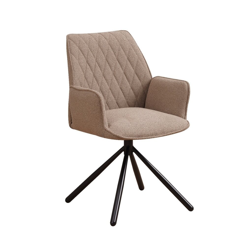 Eetkamerstoel Reims bouclé taupe