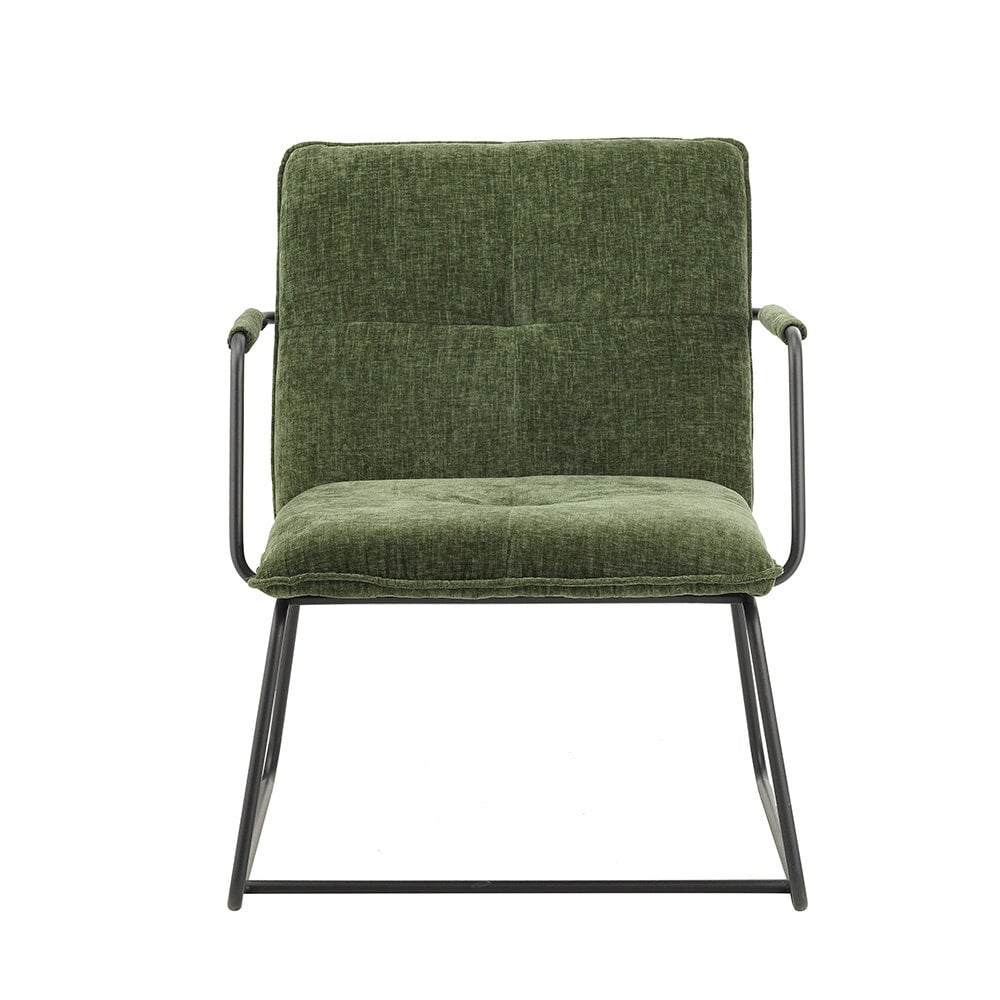 Fauteuil Bilbao donkergroen chenille
