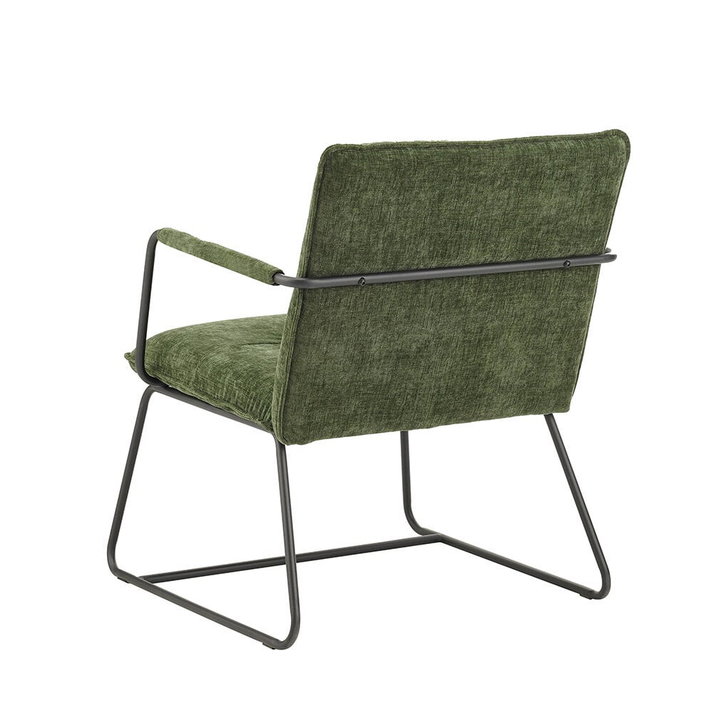 Fauteuil Bilbao donkergroen chenille