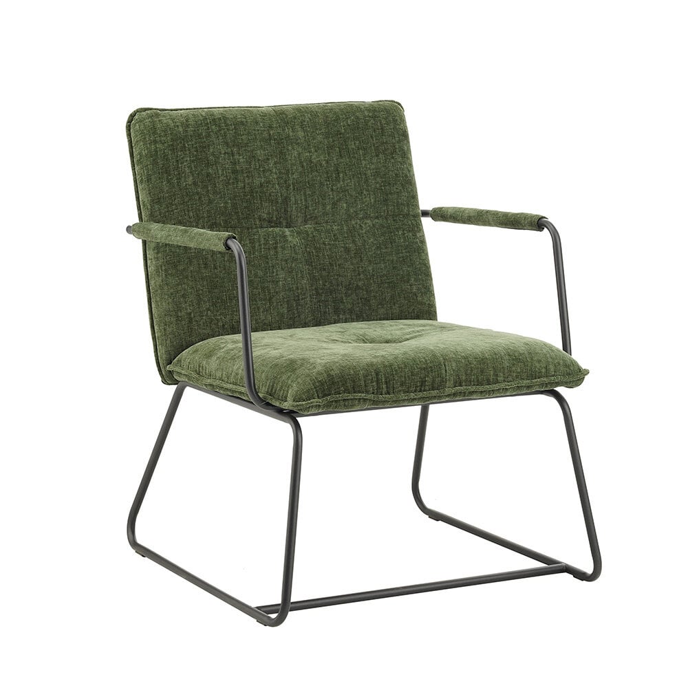 Fauteuil Bilbao donkergroen chenille