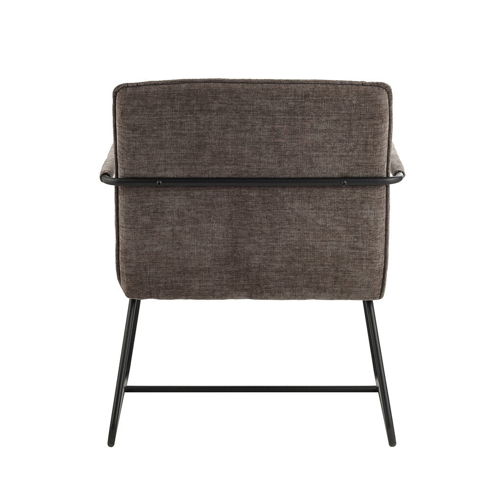 Fauteuil Bilbao grijs chenille