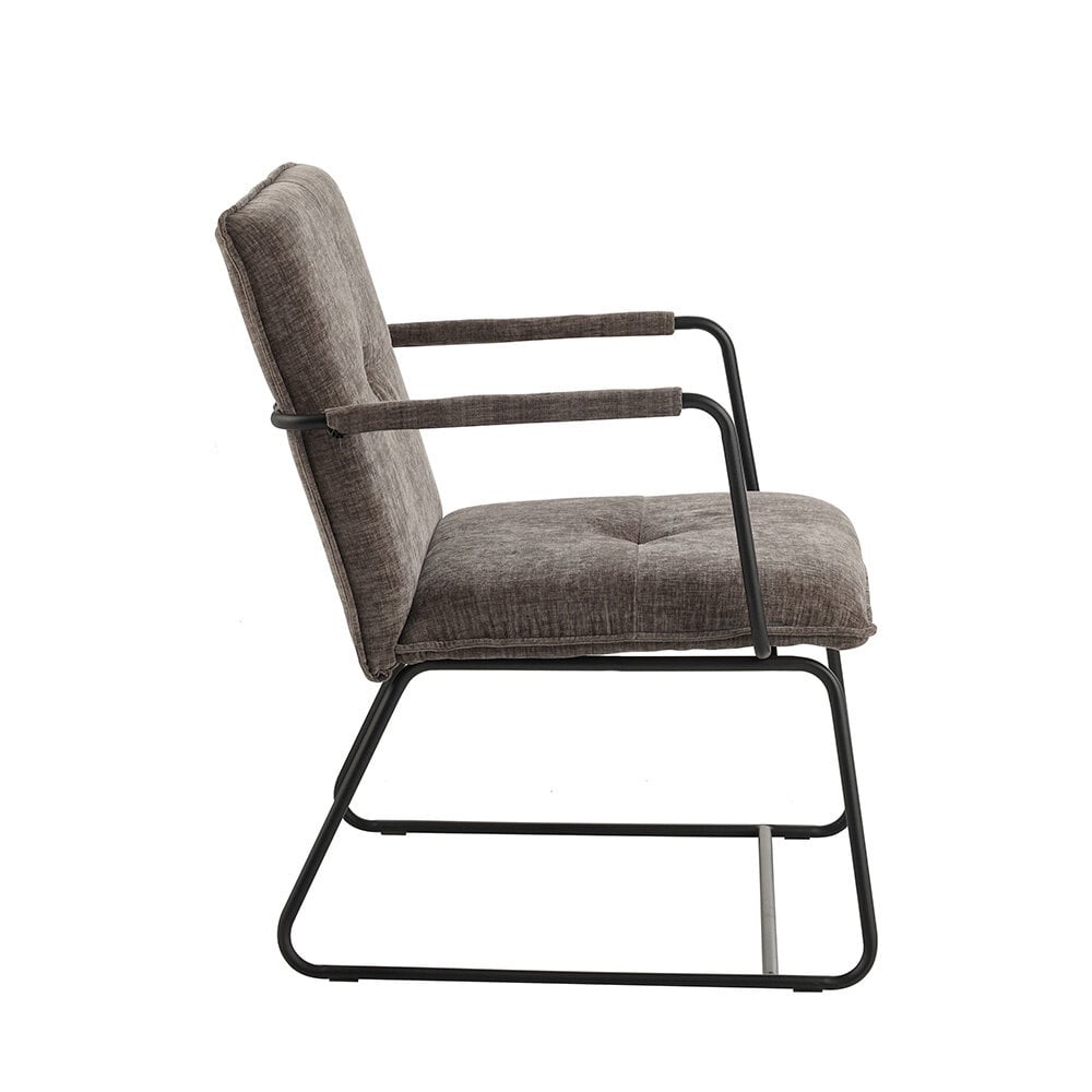 Fauteuil Bilbao grijs chenille